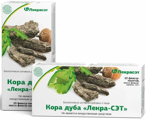 Дуб, кора, 20 пак (Лекра-сэт) фотография