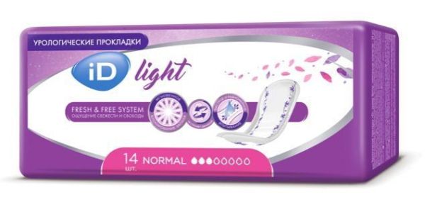 Изображение товара Прокладки урологические Айди light normal 14шт. Прокладки урологические Айди light normal 14шт. фотография