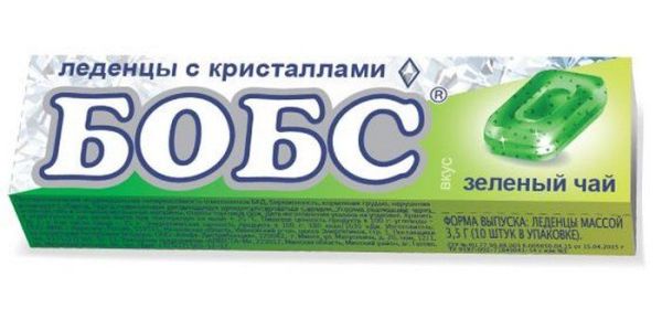 Изображение товара Бобс леденцы Зелёный чай с кристаллами Бобс леденцы Зелёный чай с кристаллами фотография