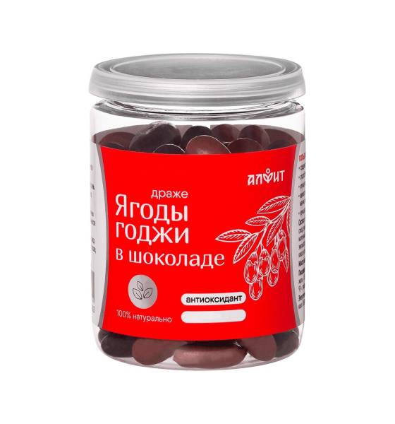 Изображение товара Драже Ягоды годжи в шоколаде Алфит 100г Драже Ягоды годжи в шоколаде Алфит 100г фотография