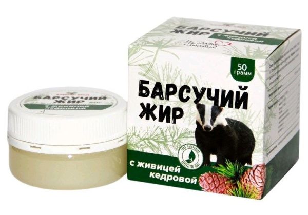 Изображение товара Барсучий жир с живицей кедровой Хелпер Мед 50г Барсучий жир с живицей кедровой Хелпер Мед 50г фотография
